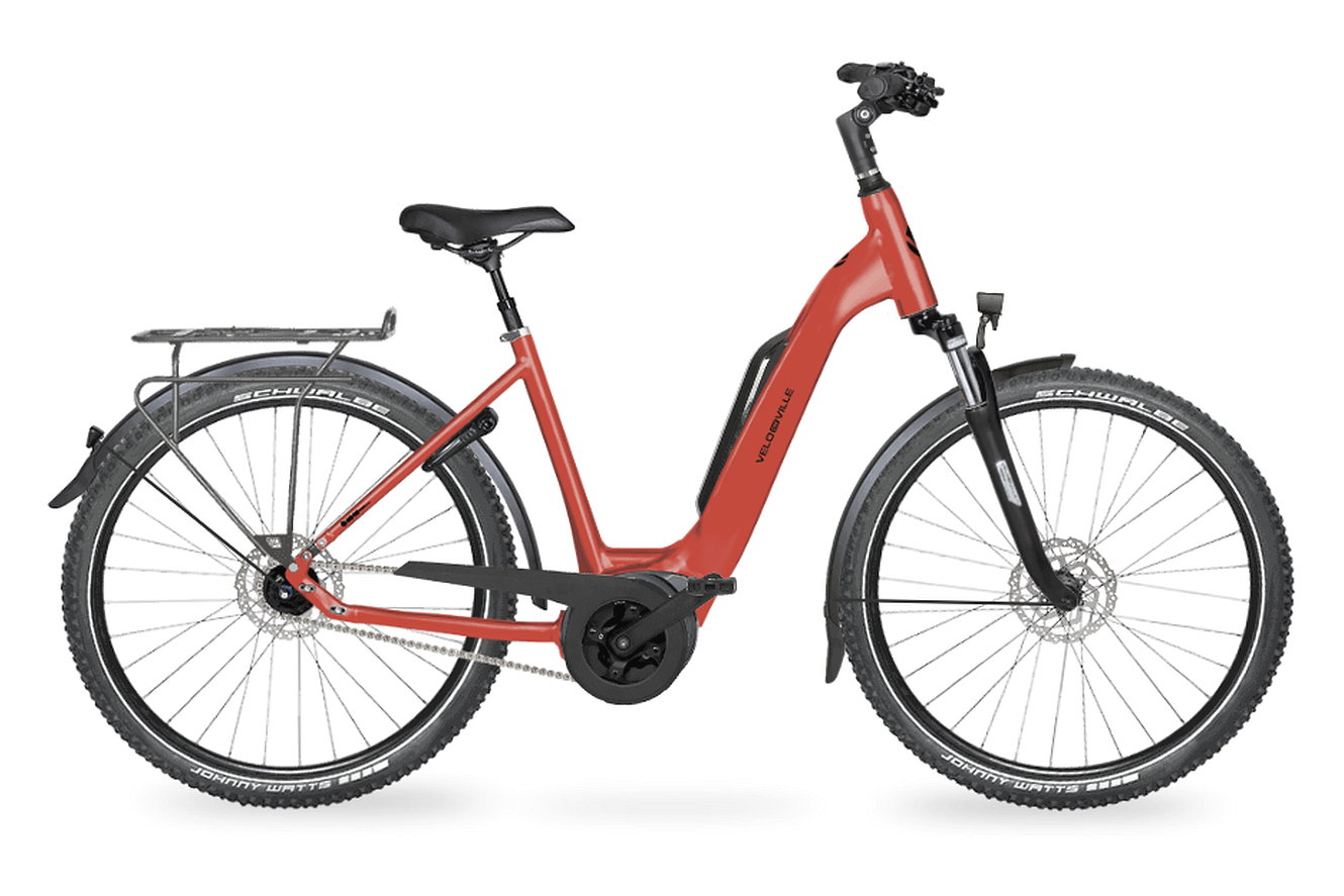 Velo de Ville SEB 900CX CLASSIC Wave scarlet red glanz, 53 cm | (27,5")