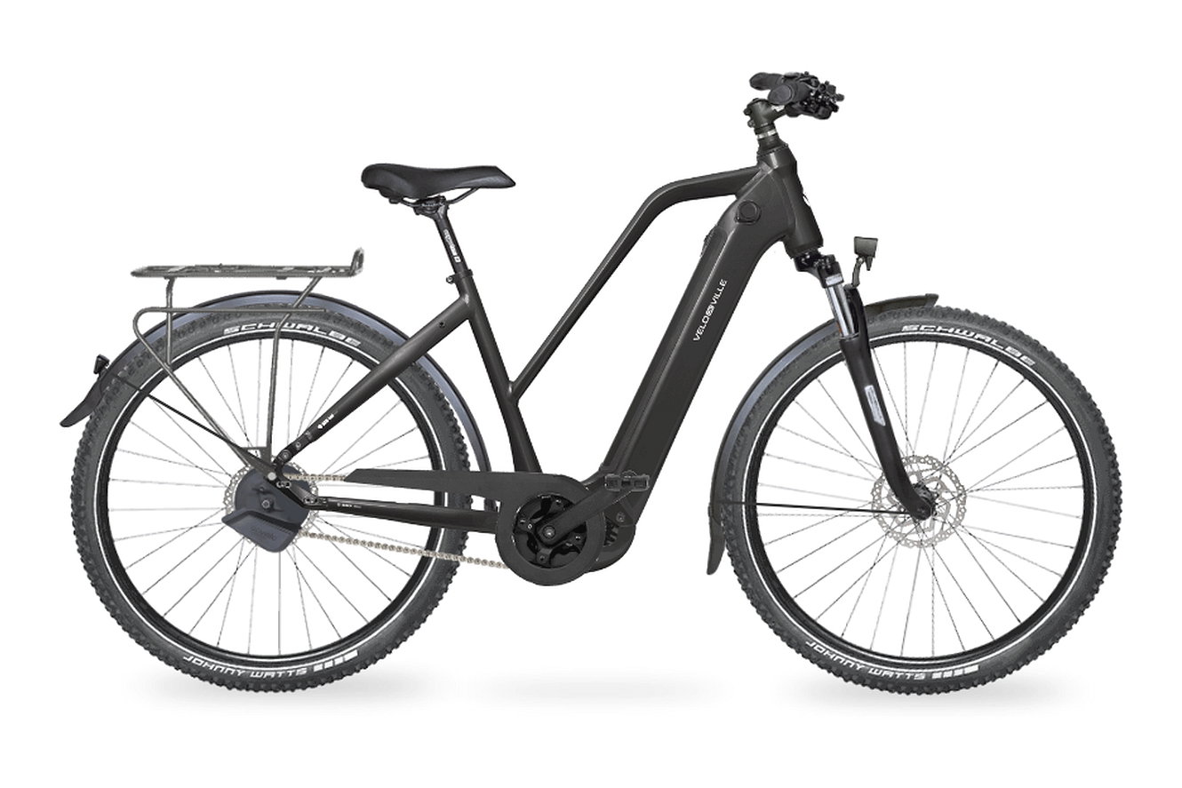 Velo de Ville SEB 990 PURE RANGE Trapez deep black glanz, 50 cm | (27,5")