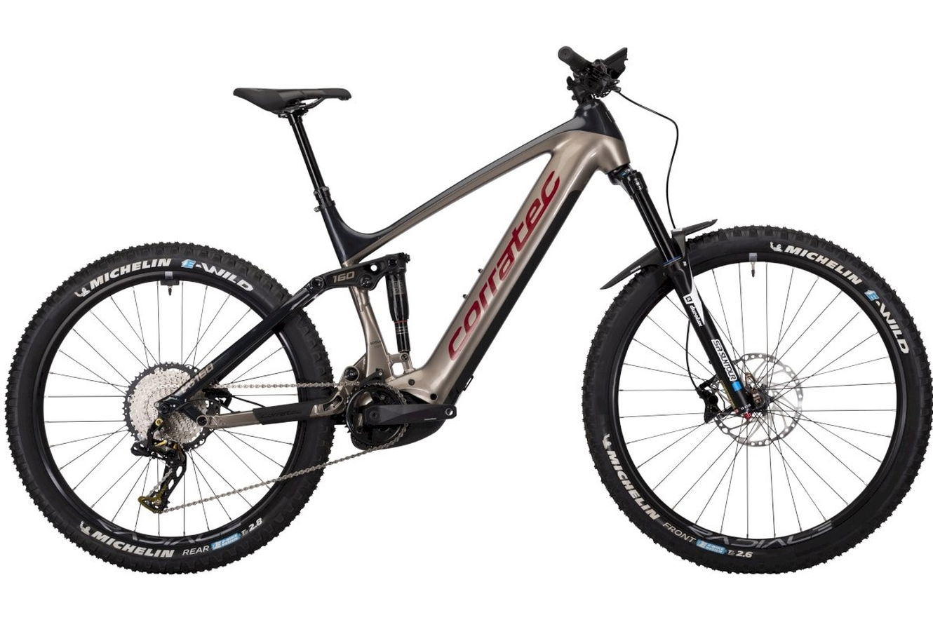 Corratec E-Power RS 160 Pro Gent sandmetallic/dunkelrot, 52 cm