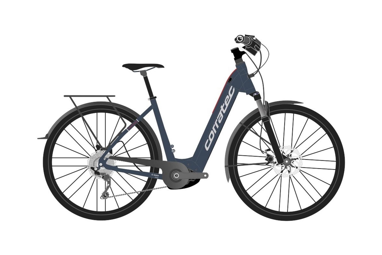 Corratec E-Power Trekking 28 CX6 12S Wave blau/silber, 50 cm (28")