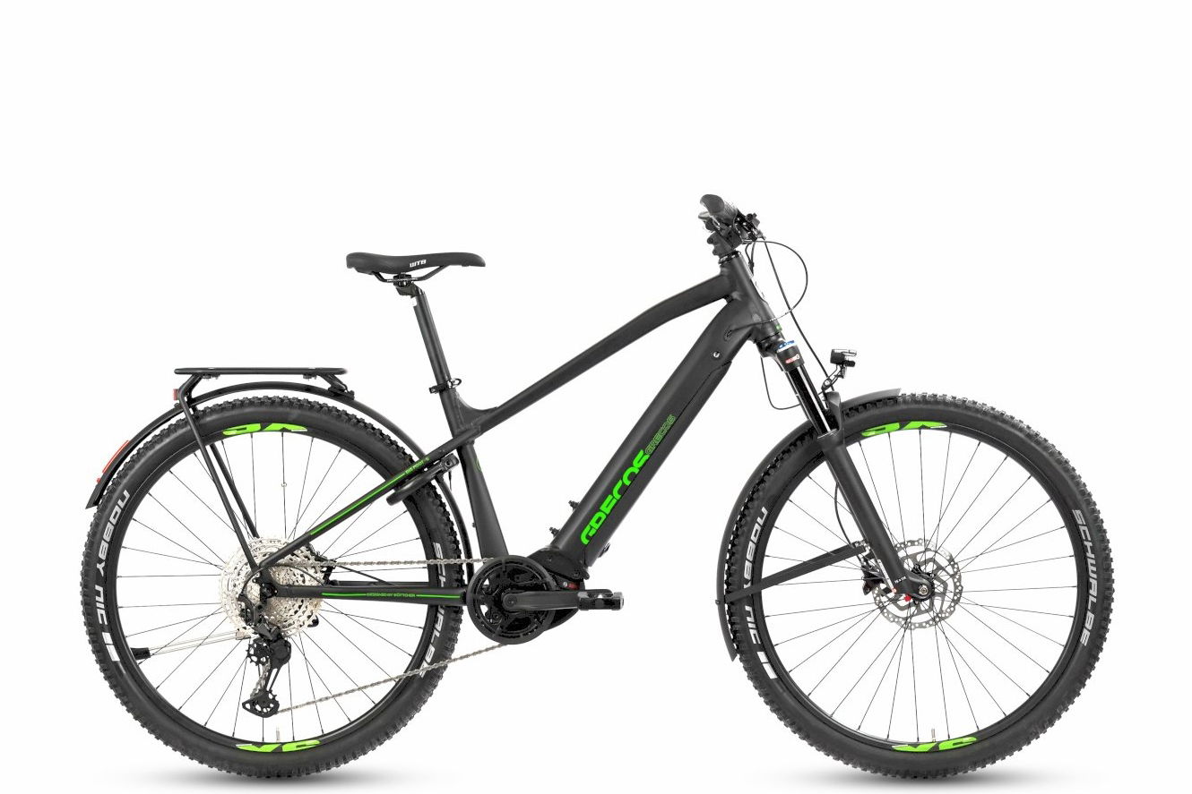 Grecos Big Foot E Crossover schwarz, 21" - XL