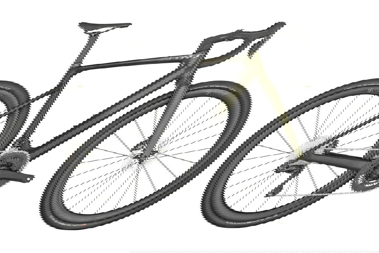 Scott Solace eRIDE 20 Diamant candy green yellow flakes, 28" - M