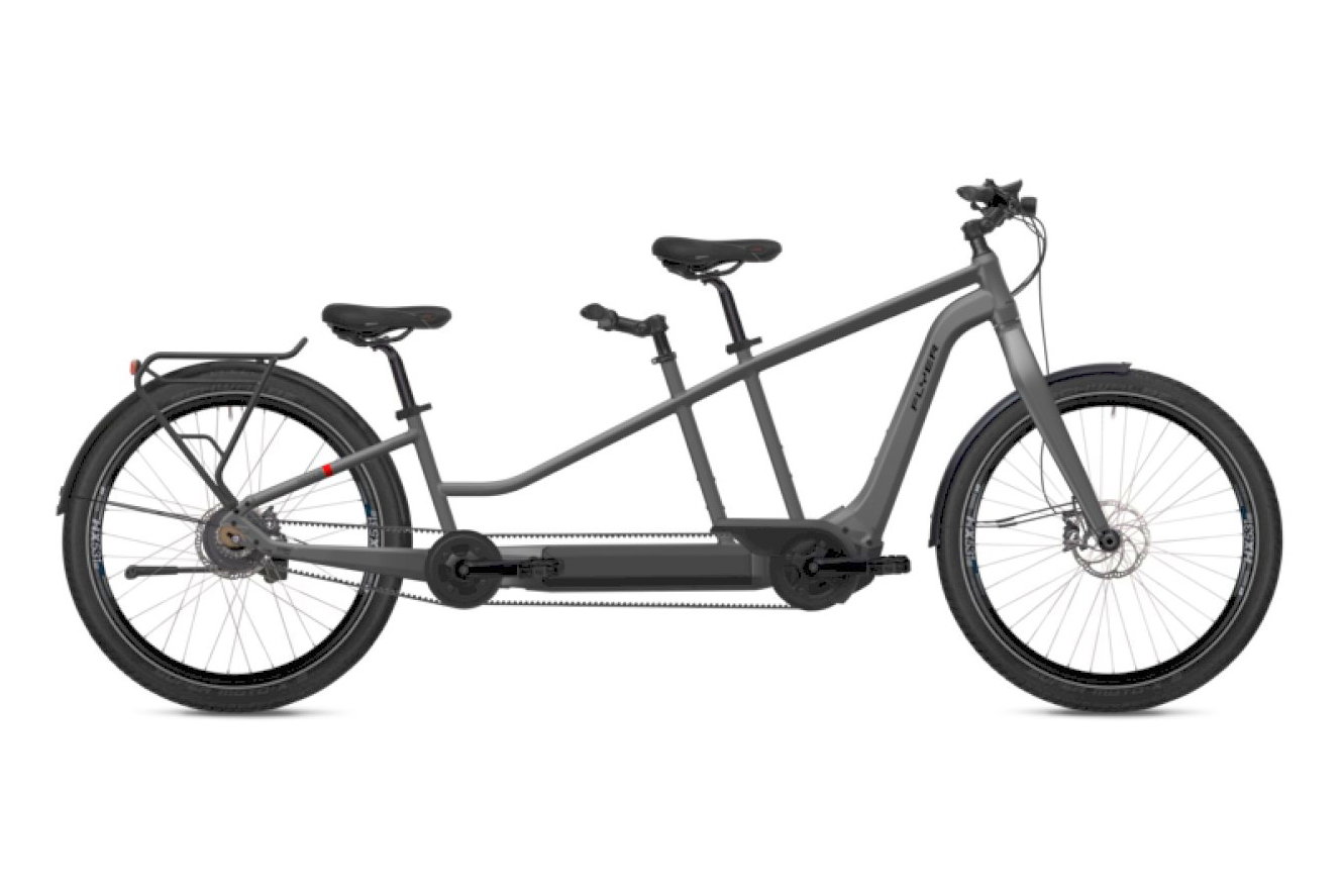 FLYER Tandem 7.83 Tandem silver dark cool gloss, 27,5" - S/XL