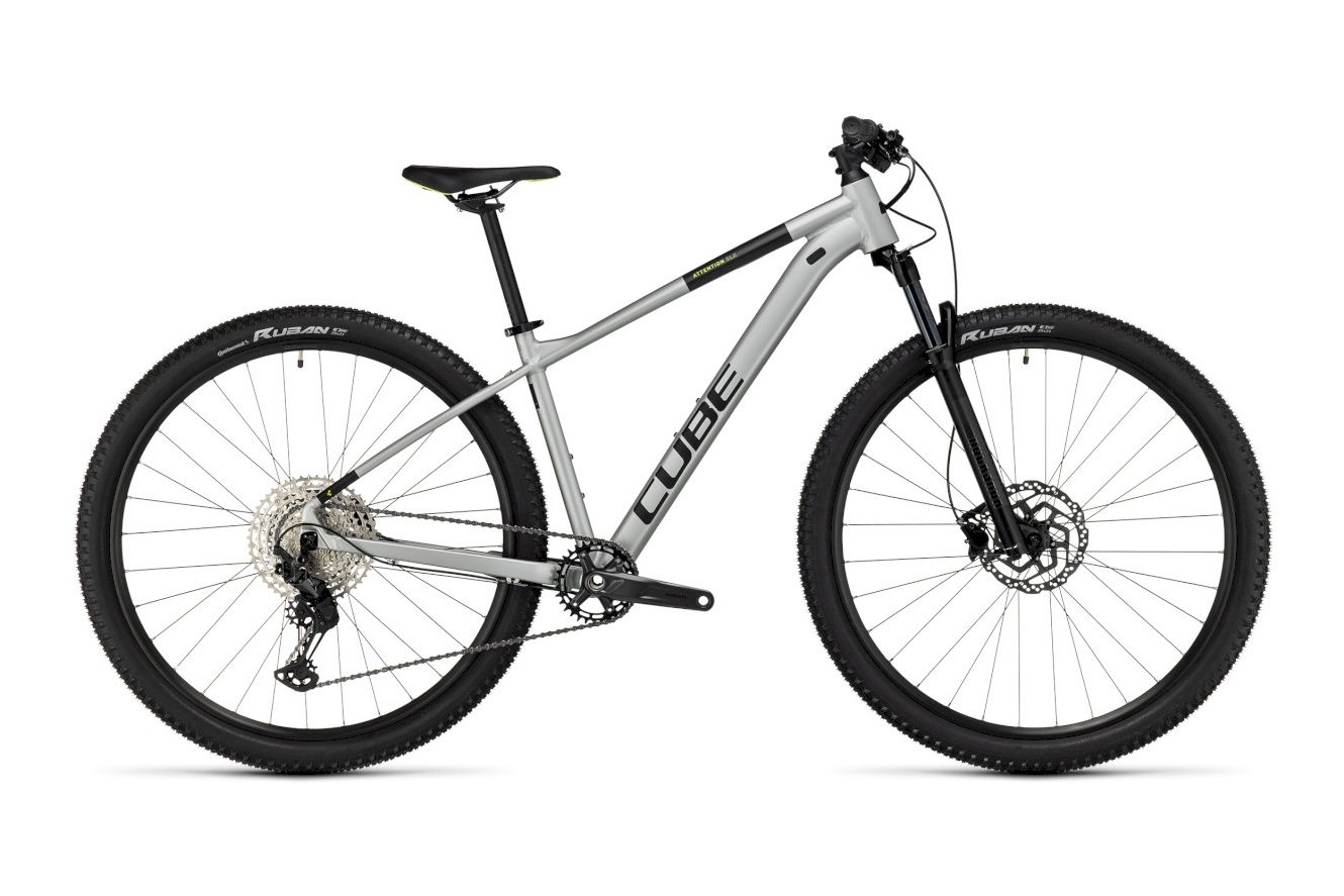 Cube Attention SLX Men silvergrey´n´lime, 18" -  M