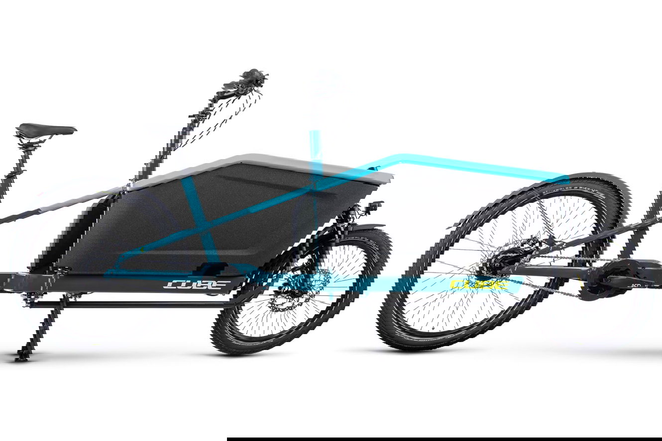 CUBE Cargo Dual Hybrid 1000 Long John blue´n´lime, Onesize | (20/27,5"")