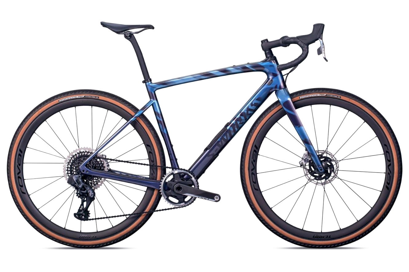 SPECIALIZED S-Works Diverge Diamant gloss light silver/dream silver/dusty blue/wild, 56 cm (28")