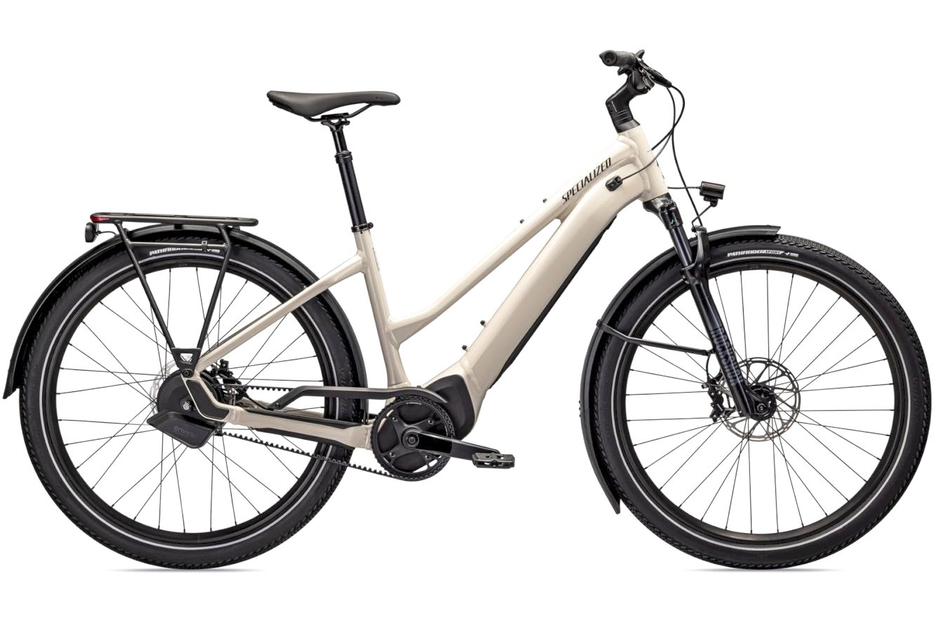 SPECIALIZED Turbo Vado 5.0 IGH Step-Through 2022 Trapez white mountains / black reflecitve, 28" - XL