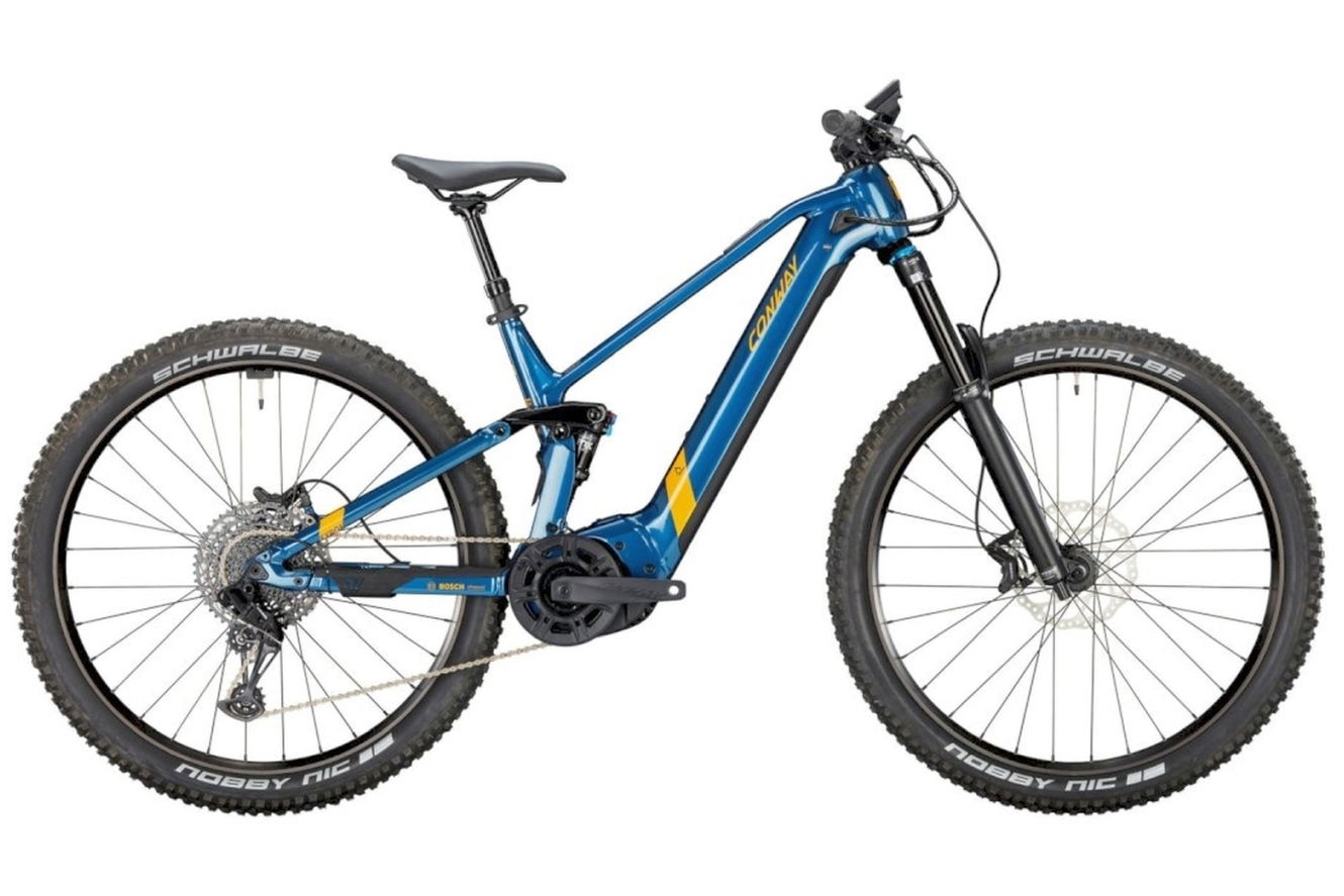 Conway Xyron S 3.9 Full Suspension bluemetallic/orangemetallic, 46 cm (29")