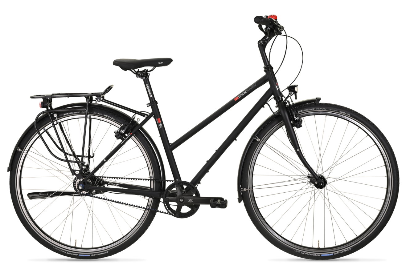 VSF Fahrradmanufaktur T-300 HS22 Gates Trapez ebony matt, 50 cm | (28")