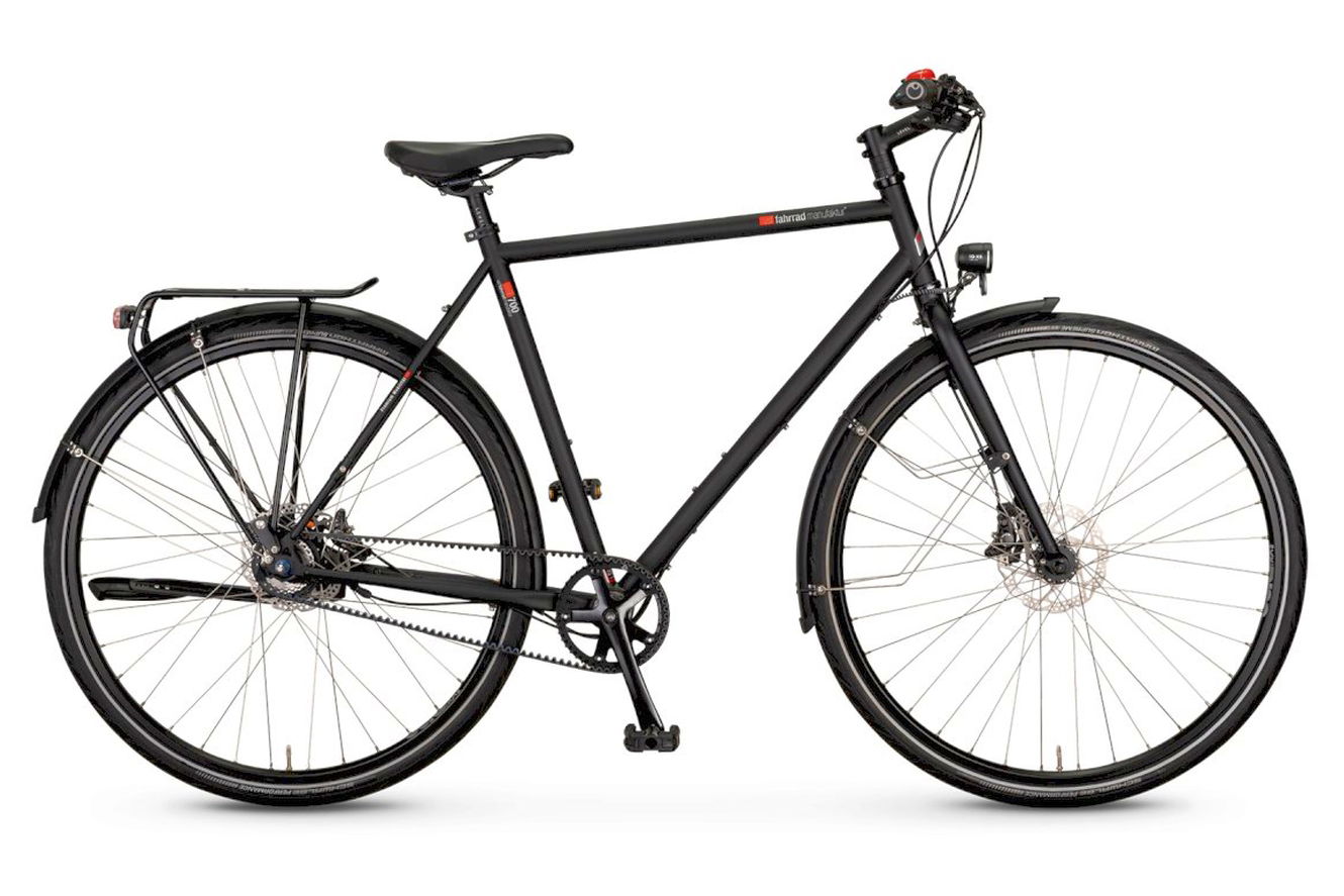 VSF Fahrradmanufaktur T-700 Shimano Alfine 11-Gang Freilauf / Disc / Gates Diamant ebony matt, 57 cm | (28")