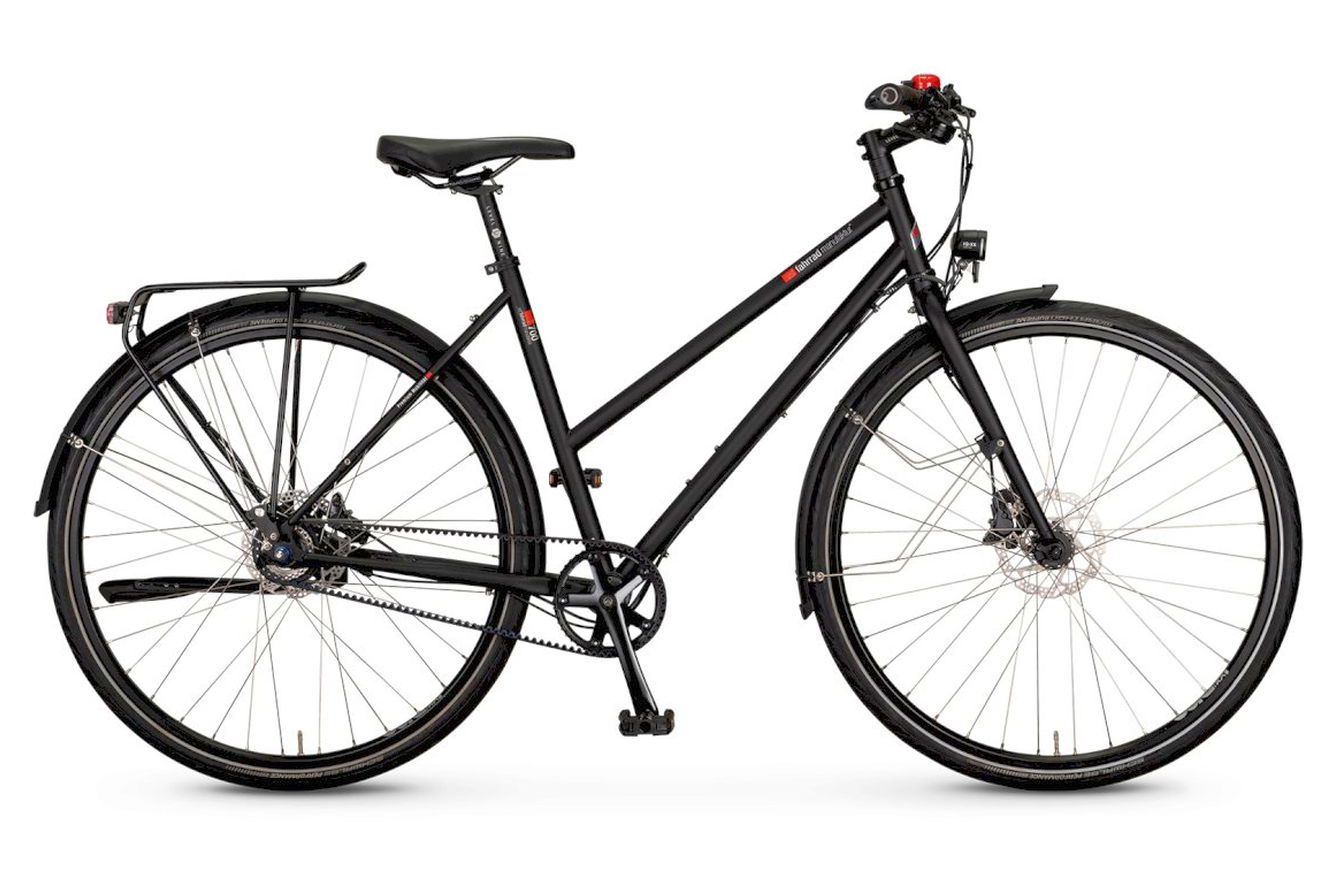 VSF Fahrradmanufaktur T-700 Shimano Alfine 11-Gang Freilauf / Disc / Gates Trapez ebony matt, 50 cm | (28")