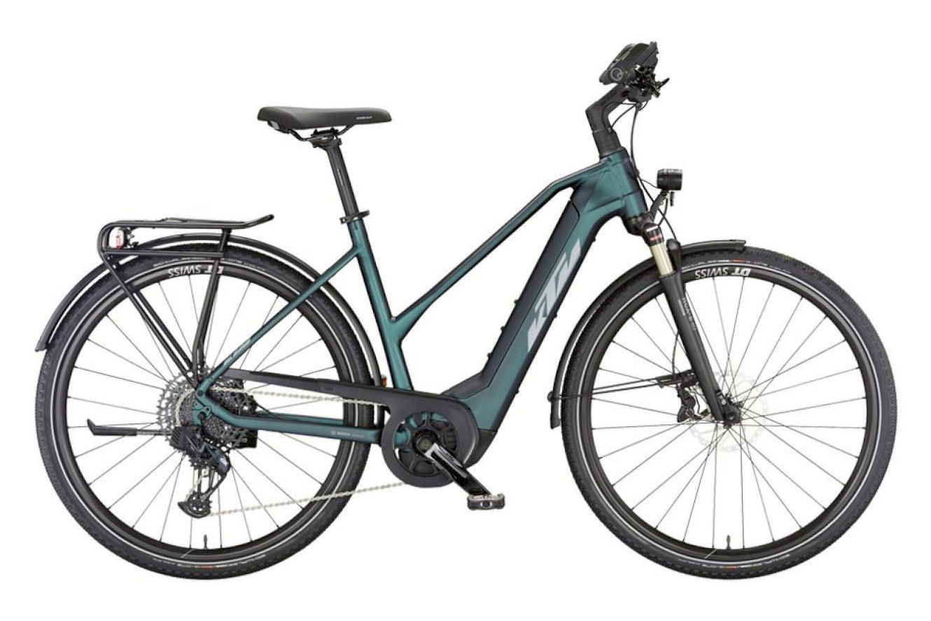 KTM MACINA SPORT 710 Trapez green purple flip matt (silver+blue), 46 cm (28")