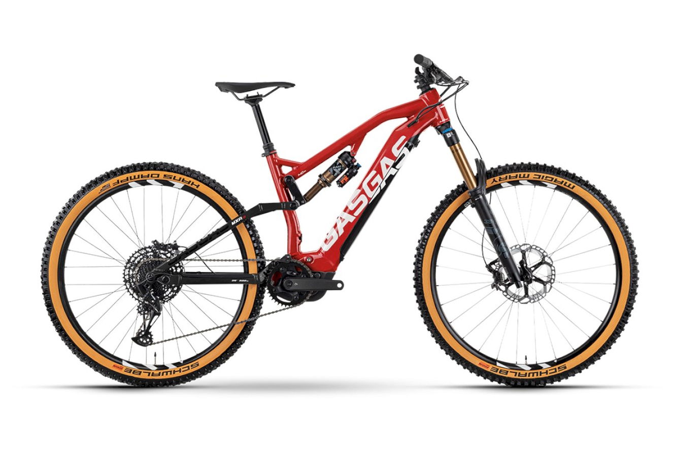 GASGAS MXA 3 Diamant electronic red / blanca white, 50 cm (29") - XL