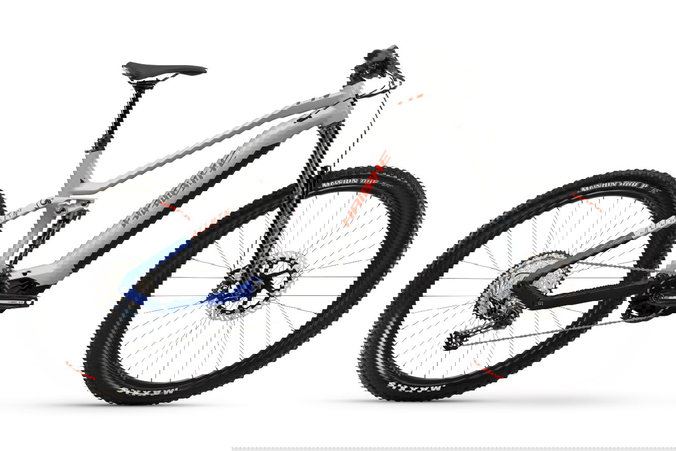 Haibike ALLMTN 7 High soft grey/red/blue glänzend, 41 cm | S | (29/27,5"")
