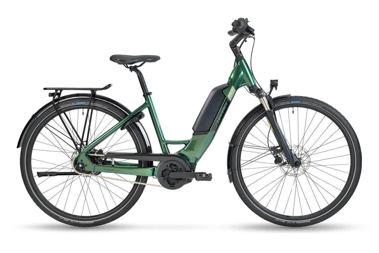 Stevens E-Courier Forma electric blue green, 56 cm | (28")