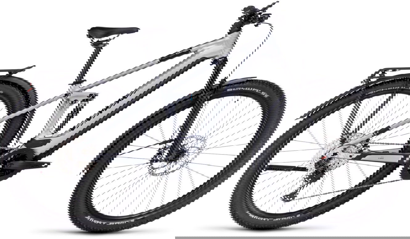 Cube Stereo Hybrid 120 Race Allroad 750 Diamant polarsilver´n´black, 20" - L