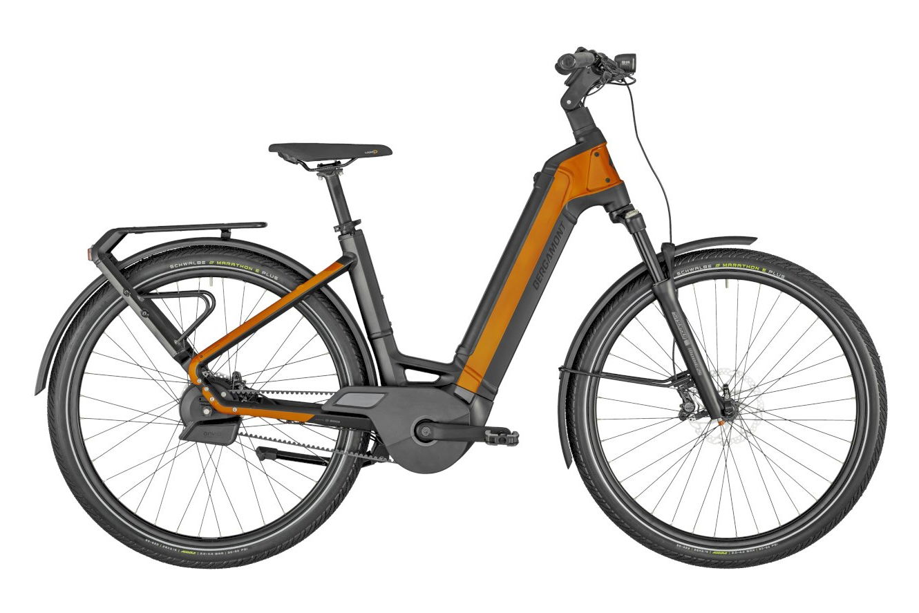 Bergamont E-Ville Pro Belt Wave dirty orange (shiny), 58 cm (28")