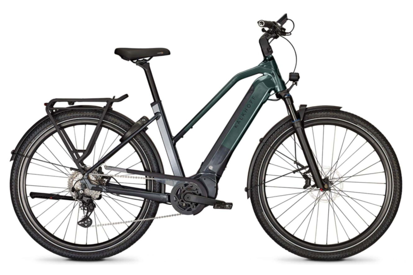 Kalkhoff ENDEAVOUR 5+ ADVANCE LTD Trapez diamondblack / techgreen glossy, 48 cm | M | (29")