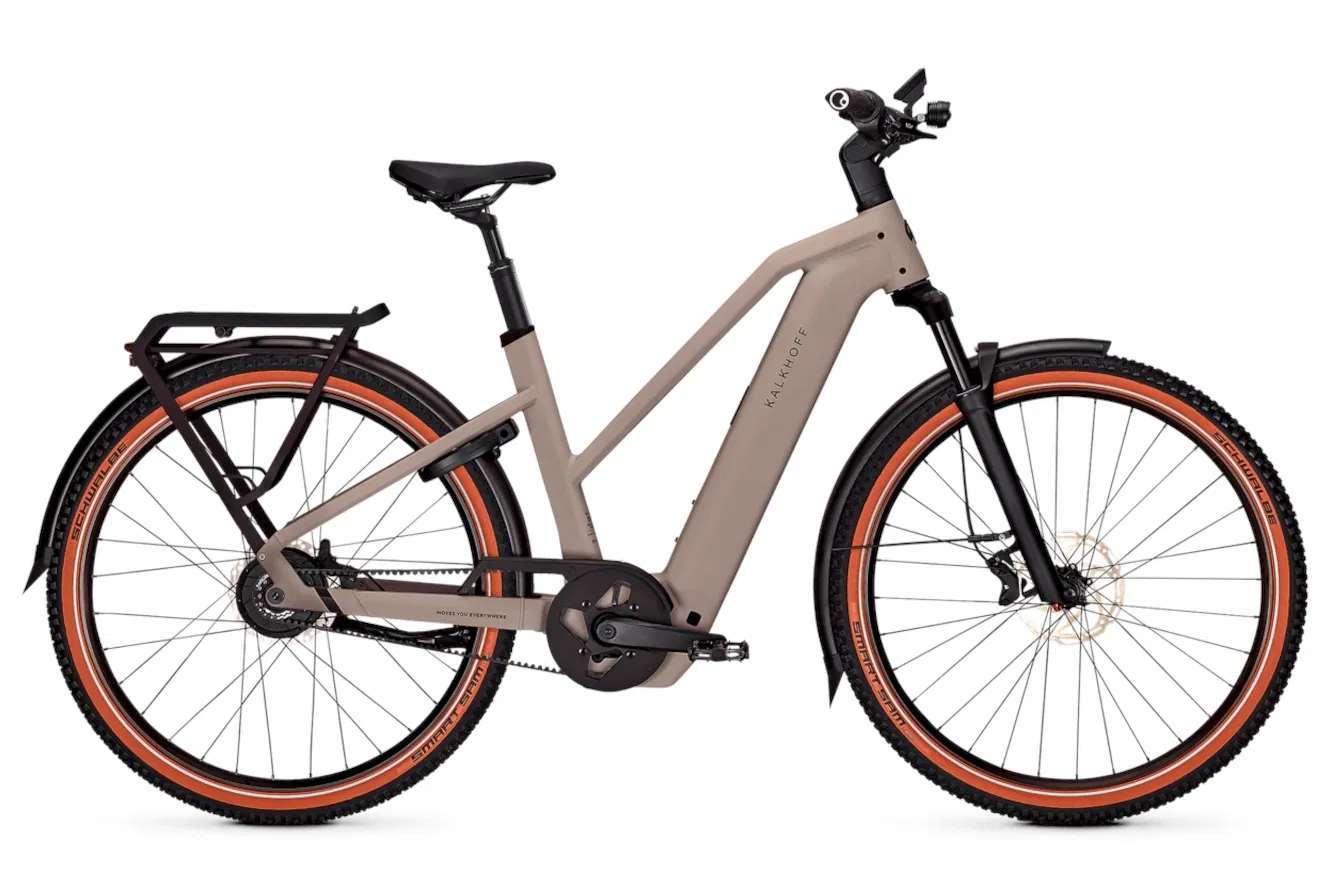 Kalkhoff ENTICE 5+ ADVANCE BELT 600 Trapez moonstonegrey matt, 48 cm | M | (29")
