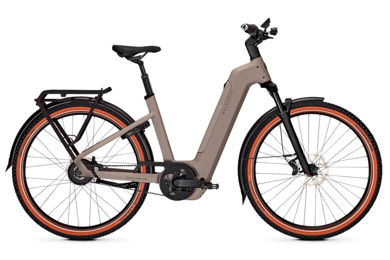 Kalkhoff ENTICE 5+ ADVANCE BELT 600 Wave moonstonegrey matt, 58 cm | XL | (29")