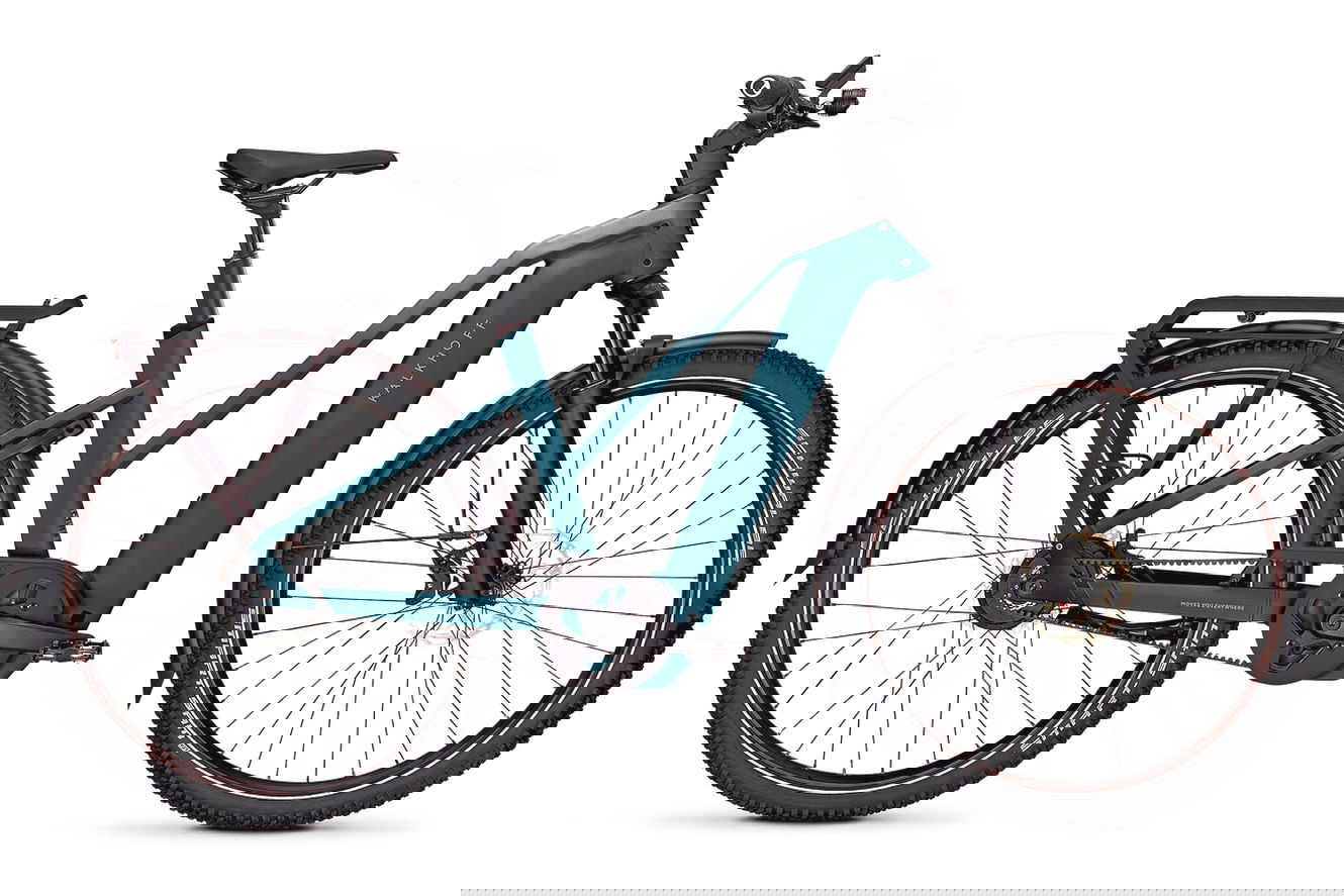 Kalkhoff ENTICE 5+ ADVANCE BELT Trapez darksprings / jetgrey matt, 48 cm | M | (29")