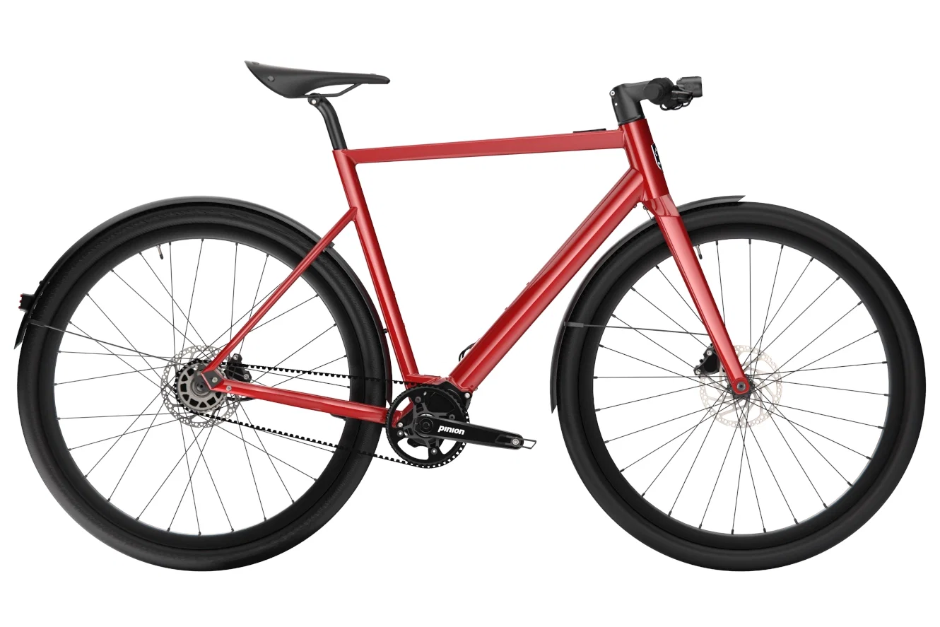 Desiknio Pinion X20 CF Diamant granada red, L | (28")