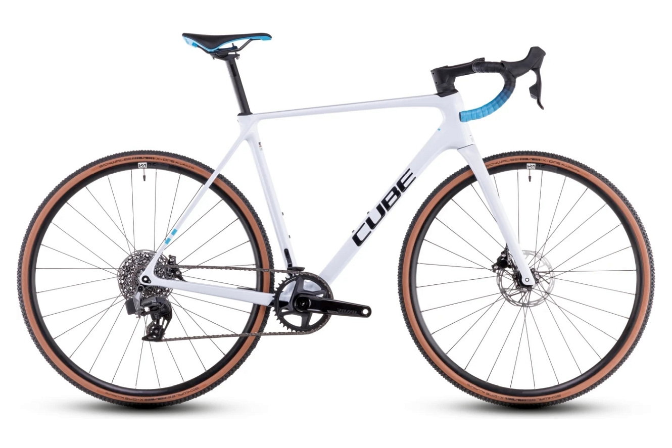 CUBE Cross Race C:62 Race Diamant polarwhite´n´blue, 61 cm | (28")