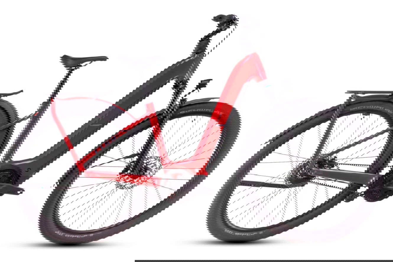 CUBE Kathmandu Hybrid Comfort Pro Easy Entry electricred´n´red, 50 cm | (28")