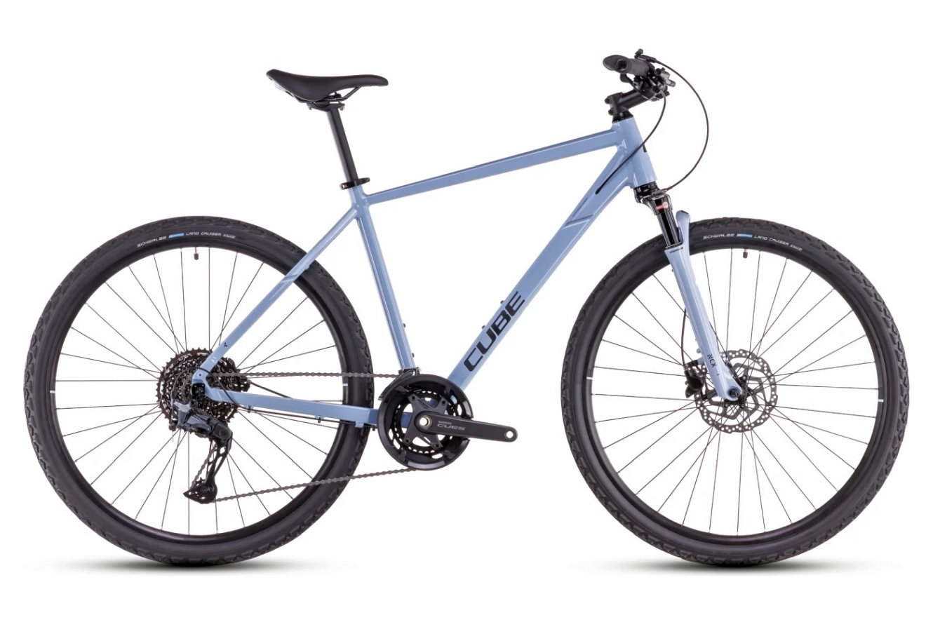 CUBE Nature EXC Diamant pigeonblue´n´black, 54 cm | (28")