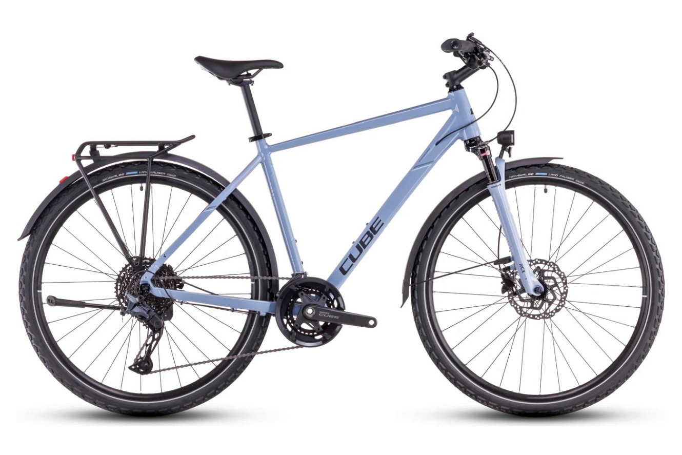 CUBE Nature EXC Allroad Diamant pigeonblue´n´black, 50 cm | (28")