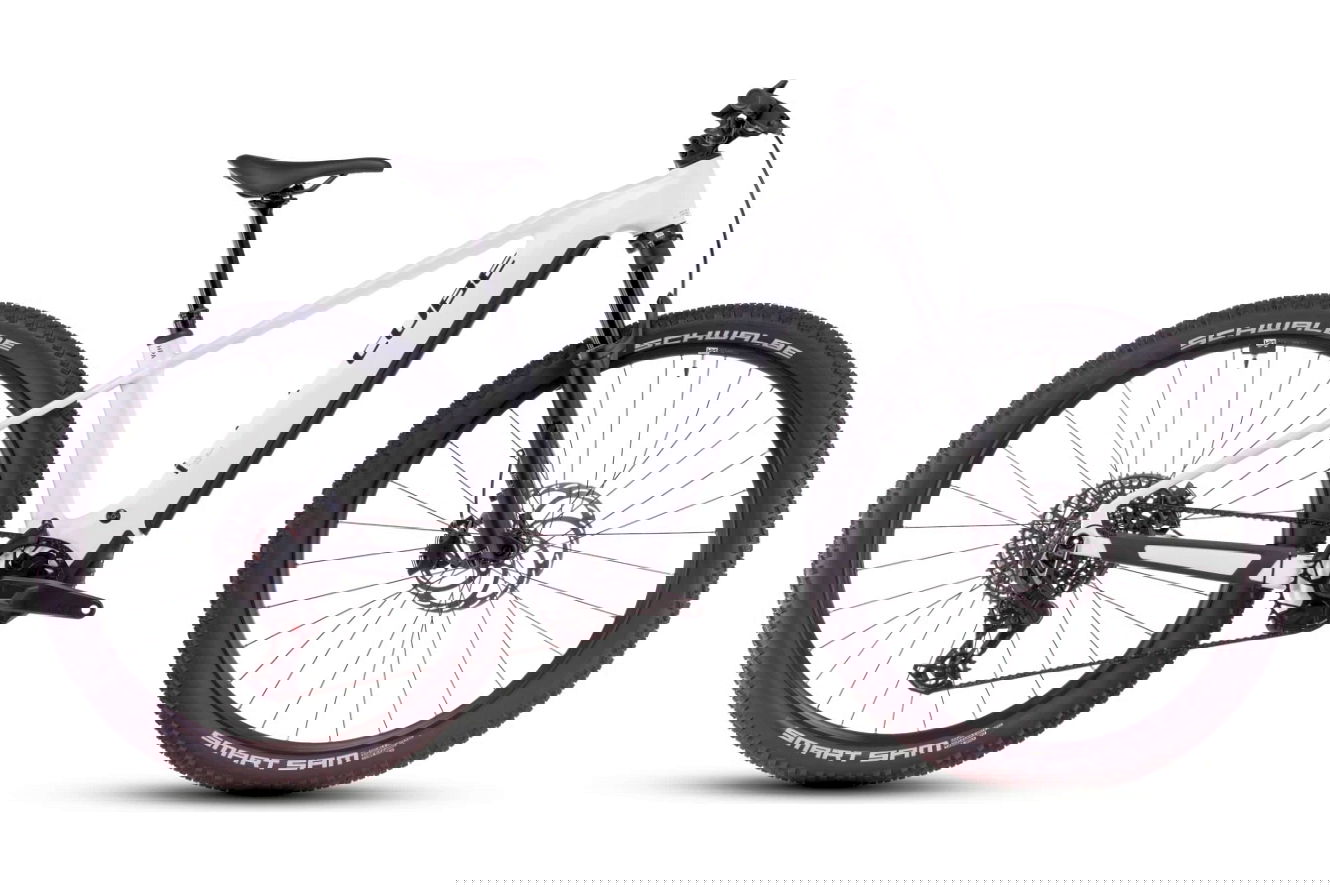 CUBE Reaction Hybrid SLT Diamant metallicwhite´n´black, XXL | (29")