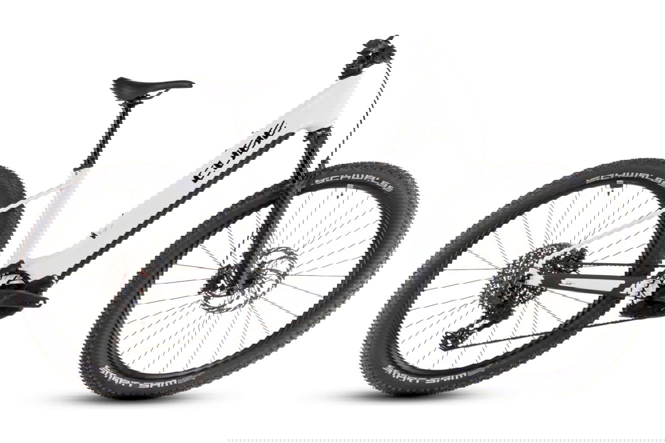 CUBE Reaction Hybrid SLT Easy Entry metallicwhite´n´black, M | (27,5")