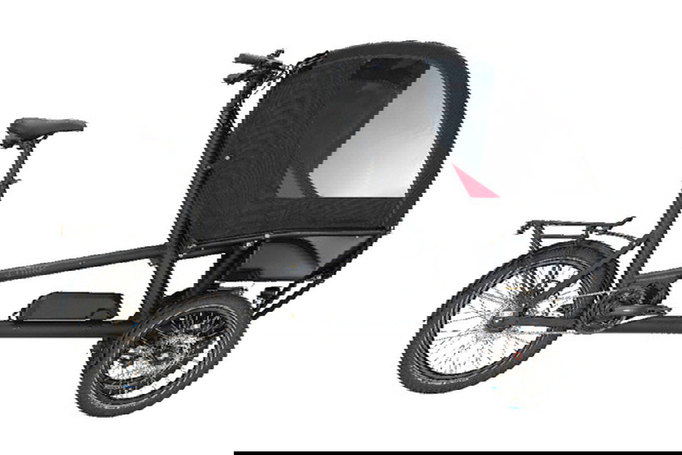 chike e-Kids Transportrad schwarz / sand matt, 50 cm | (16/20"")