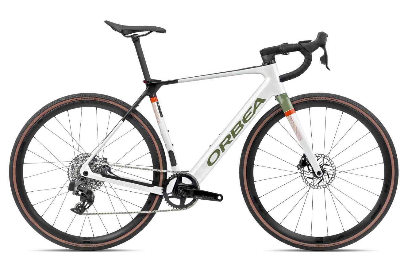 Orbea GAIN M31e 1X Diamant white chic - metallic green artichoke (gloss), L | (28")
