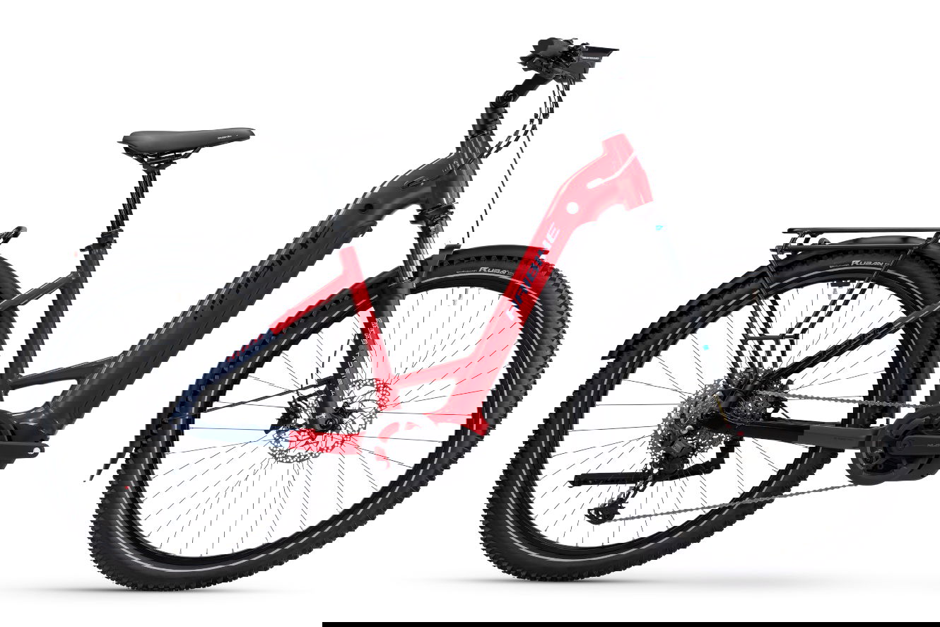 Haibike TREKKING 7 Low dynamite red/blue glänzend, 45 cm | M | (27,5"")
