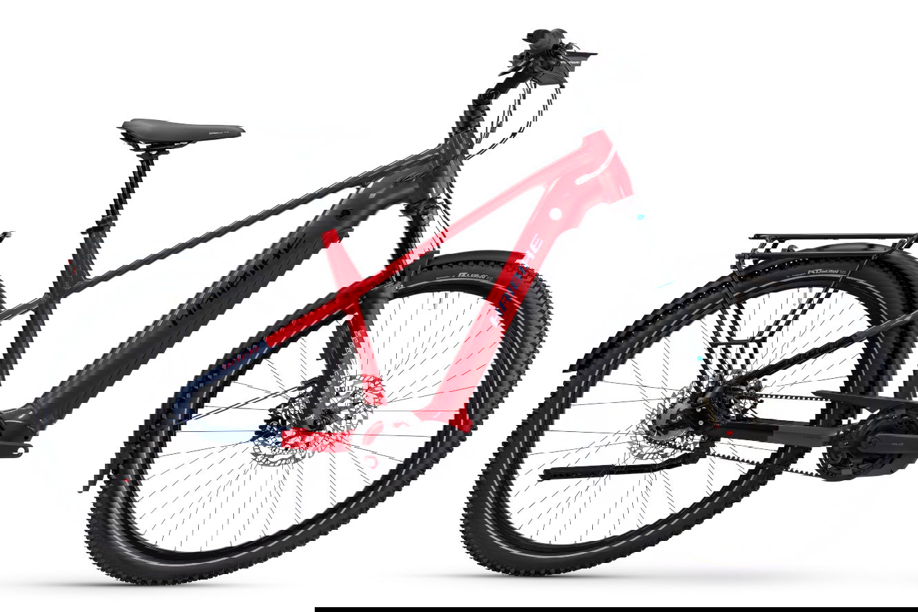 Haibike TREKKING 9 ABS High dynamite red/blue glänzend, 55 cm | XL | (27,5"")