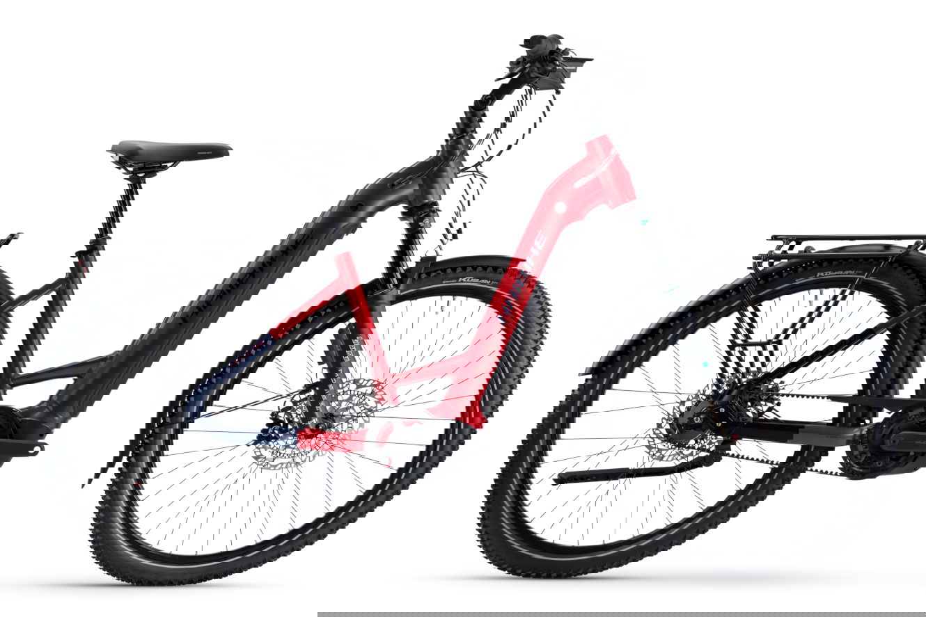 Haibike TREKKING 9 ABS Low dynamite red/blue glänzend, 50 cm | L | (27,5"")