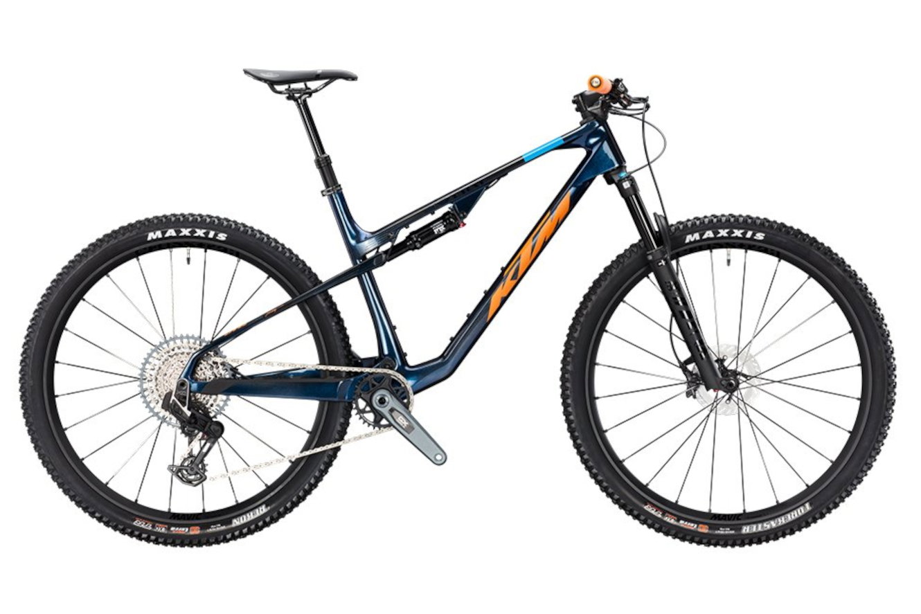 KTM SCARP MT MASTER EVO Diamant transp.blue on carbon (orange+blue+black sand), 48 cm | L | (29")