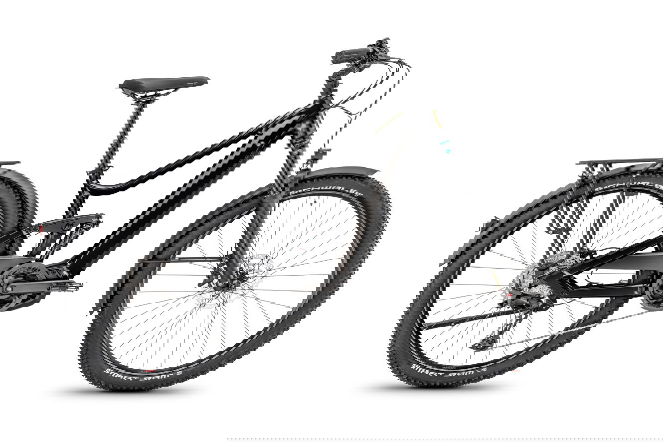 Moustache Xroad FS 4 625 Diamant schwarz glänzend, 49 cm | L | (27,5")