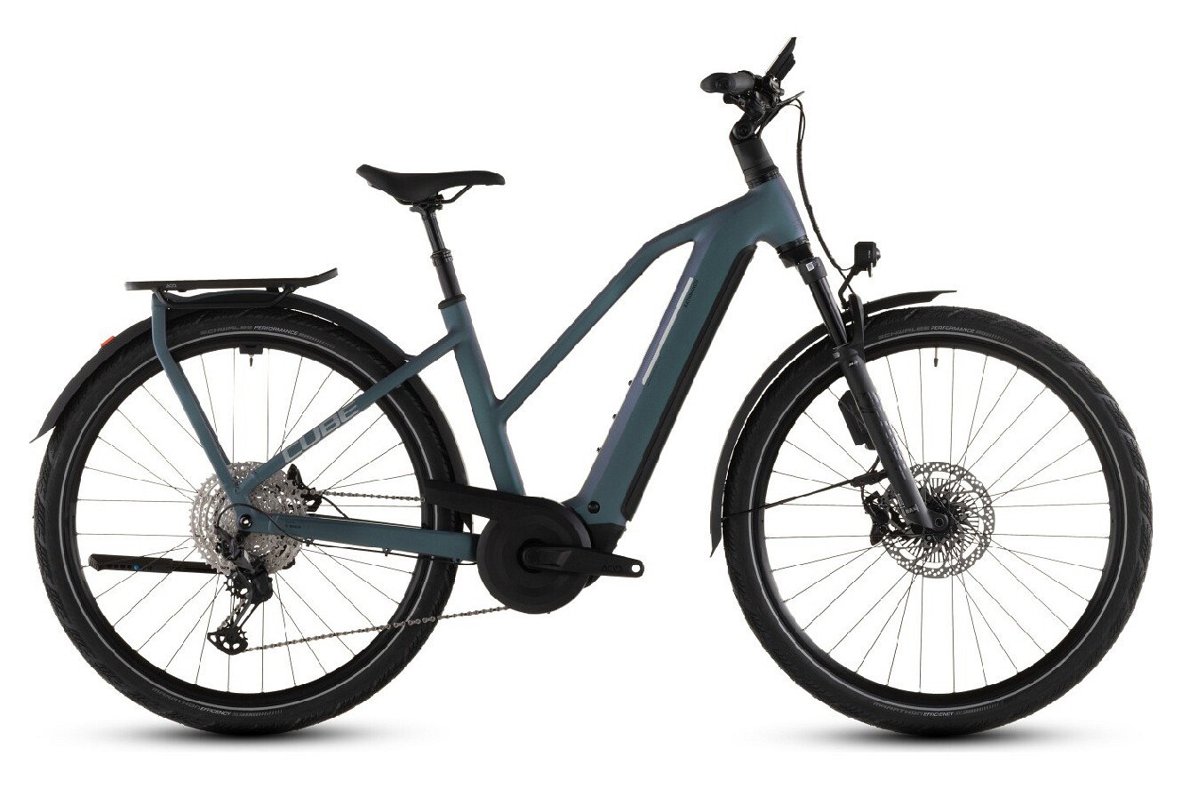 CUBE Kathmandu Hybrid EXC 800 Trapez smaragdgrey´n´prism, 46 cm | (28")