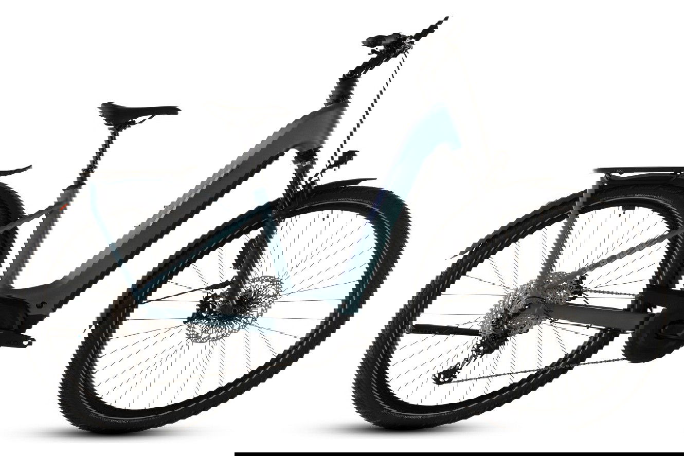 CUBE Kathmandu Hybrid EXC 800 Wave smaragdgrey´n´prism, 50 cm | (28")