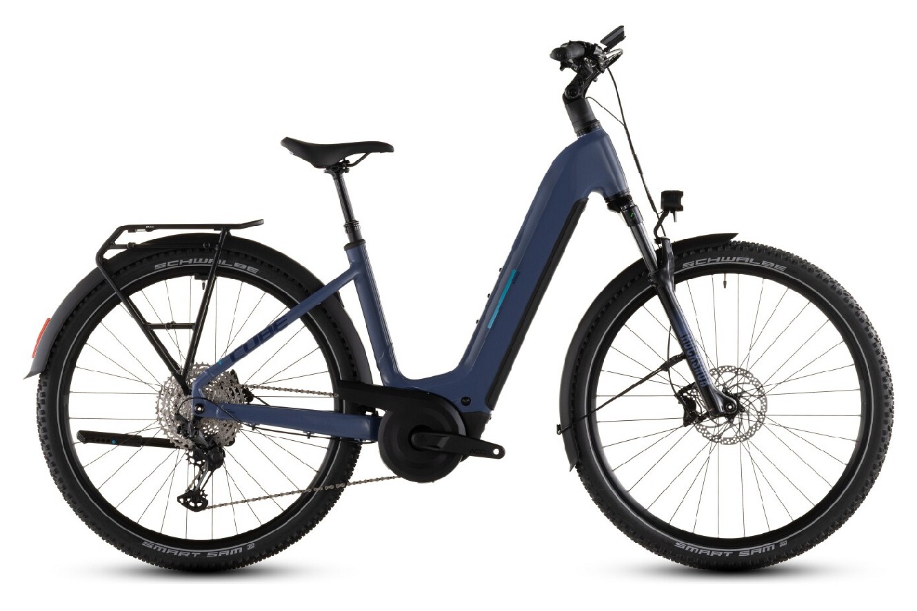 CUBE Nuride Hybrid EXC 800 Wave jeansblue´n´blue, 50 cm | (29")