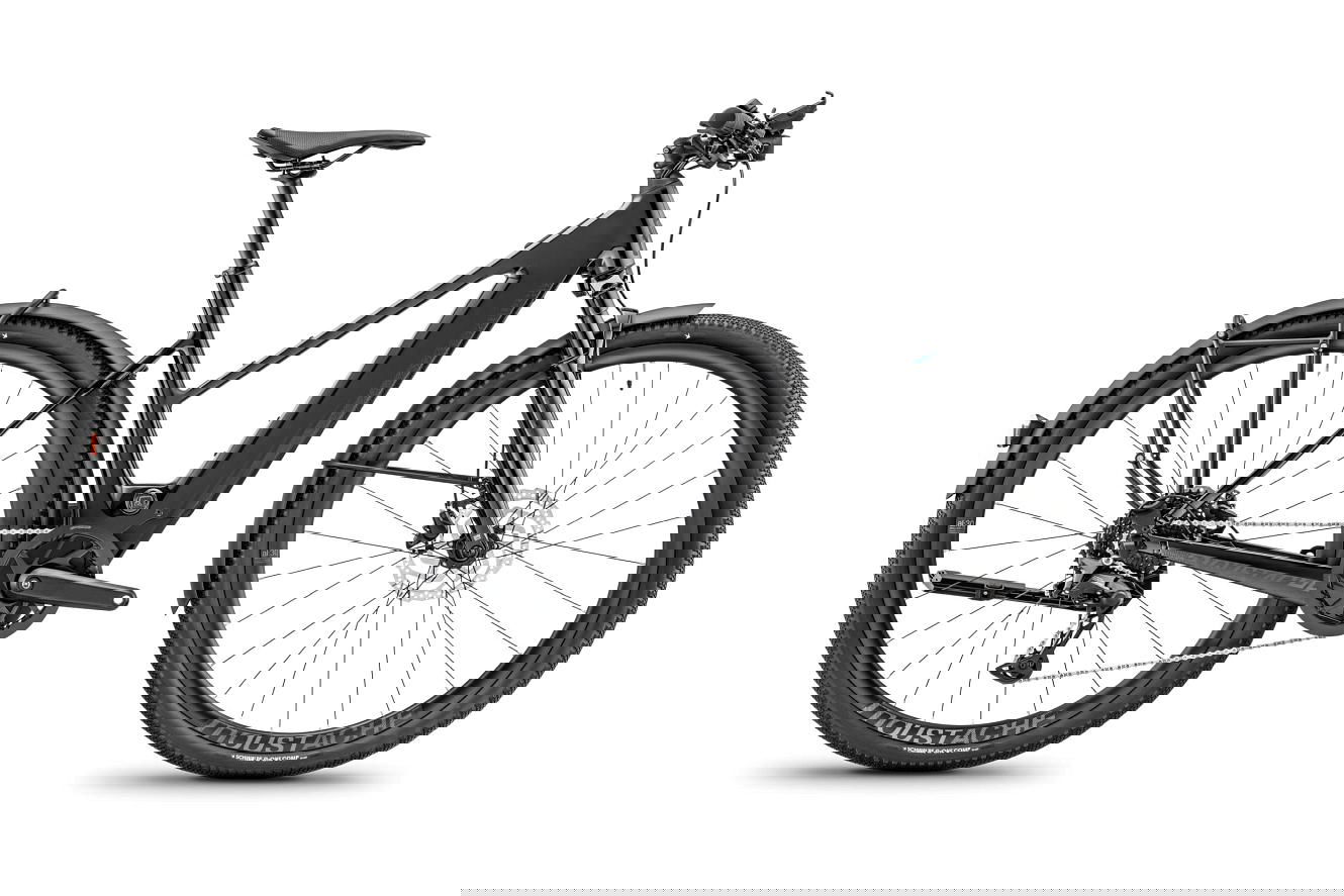 Moustache Dimanche 28 Urban Trapez black glossy, 43 cm | XS | (28")