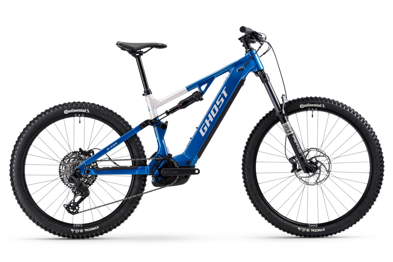 Ghost E-ASX UNIVERSAL High candy blue/coffee arctic dust - glossy, 43 cm | M | (29/27,5")
