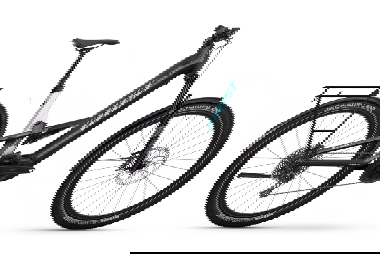 Ghost E-ASX UNIVERSAL LOW EQ Low blazing black/misty gray glänzend, 49 cm | L | (27,5")