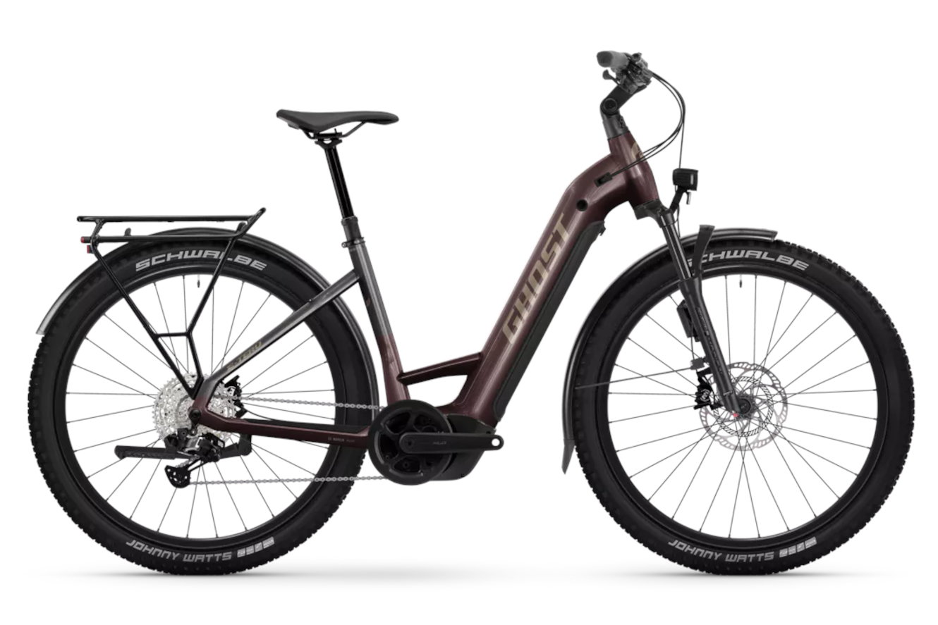Ghost E-TERU PRO EQ ABS Low cocoa bean/graphite noir glänzend, 38 cm | S | (27,5")