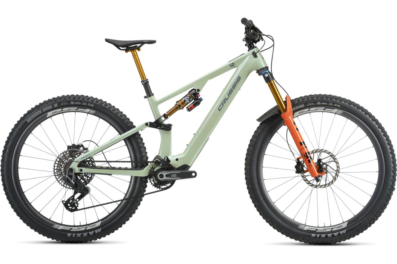 Crussis e-Full 12.11-PRO 800 Diamant silver, green, L | (29")