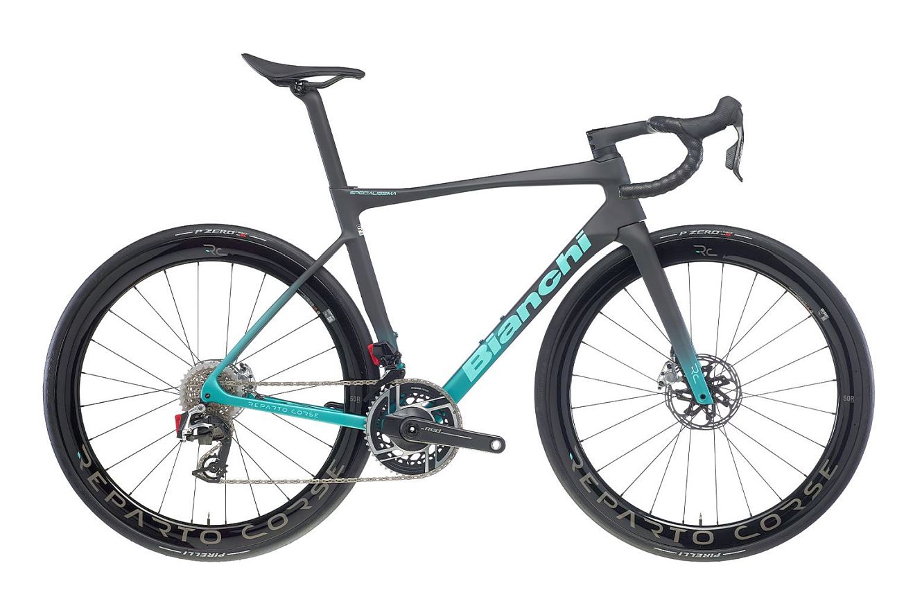 Bianchi SPECIALISSIMA DURA-ACE DI2 Diamant mr - carbon/metallic celeste - ck16 [full matt], 53 cm | (28")