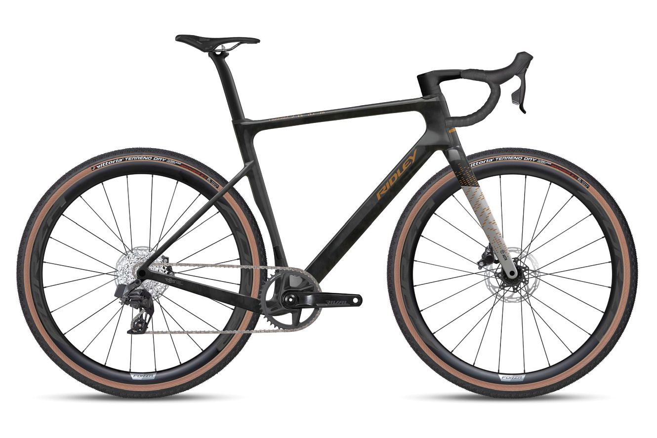Ridley E-ASTR Apex XPLR AXS Diamant schwarz/gold, S | (28")