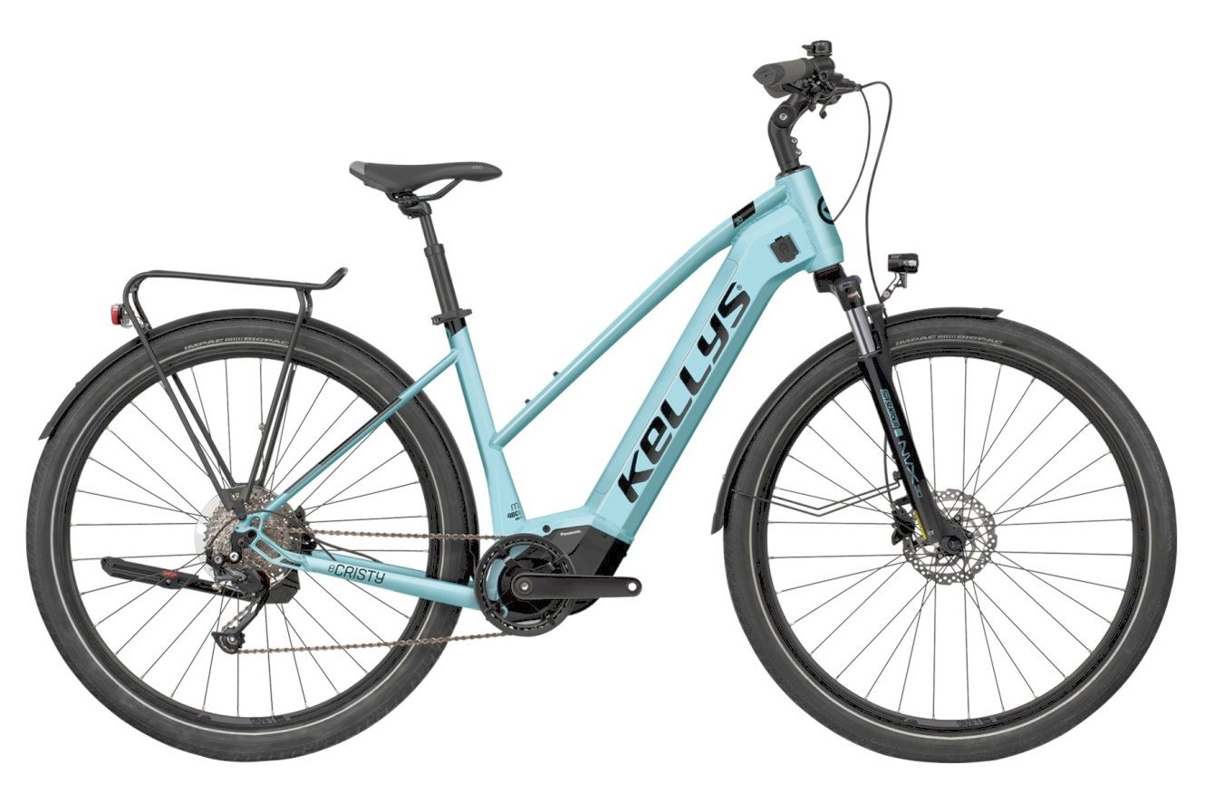 Kellys E-Cristy 30 Trapez Sky Blue, 28" - M